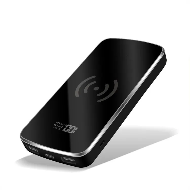 30000 мАч QI Беспроводное зарядное устройство power Bank для iPhone X XS samsung S9 S8 Xiaomi 2 USB зарядное устройство беспроводной внешний аккумулятор