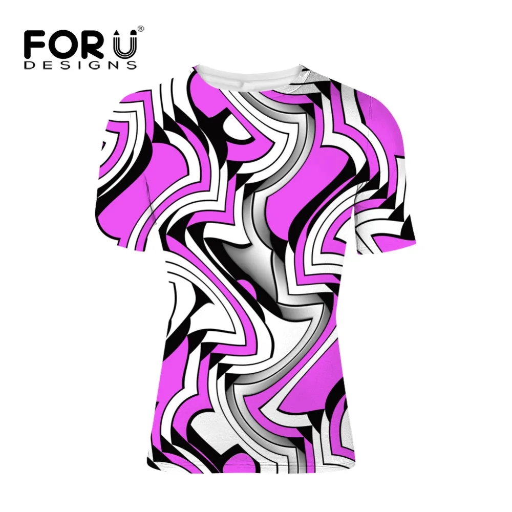 FORUDESIGN Повседневная футболка модная Лоскутная Мужская высокого качества с