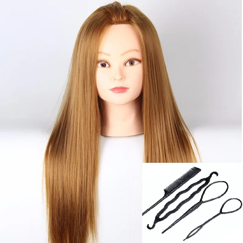 

CAMMITEVER Mannequin Head Hairdresser Mannequin Head Hair Hairdressing Mannequins With Holder Bracket