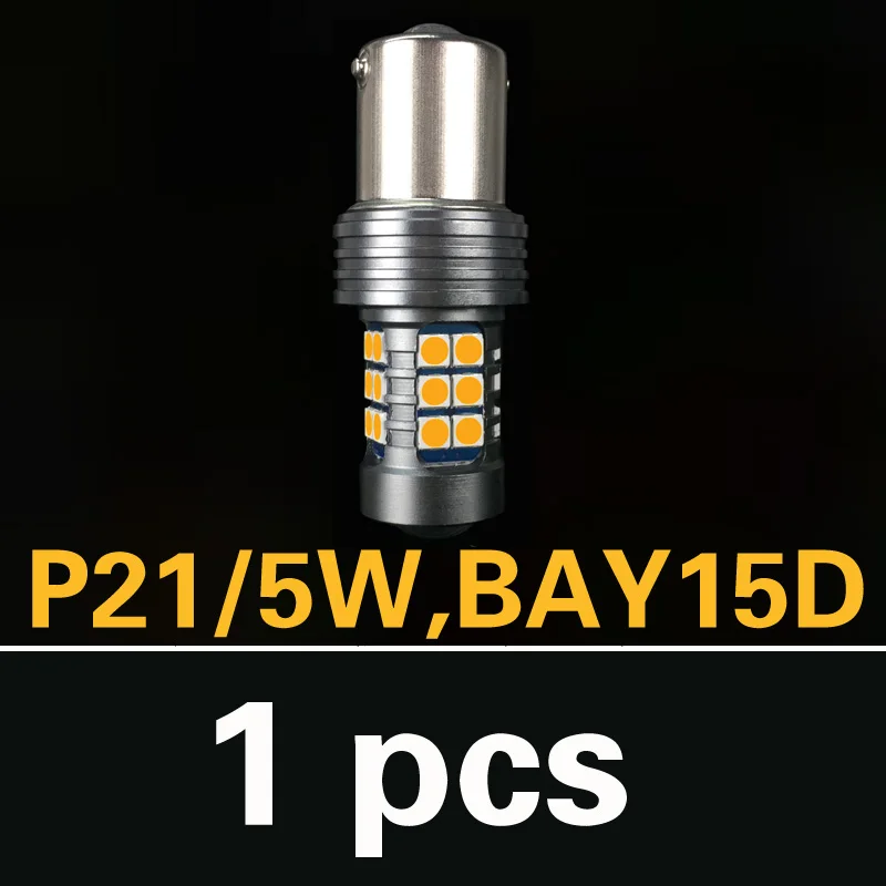 BAY15D P21-5W 1 шт. Автомобильный светодиодный сигналы стояночного тормоза лампа 3157 3156 P27/7 Вт 7443 для Chrysler 300 300C PT Cruiser Sebring Aspen Crossfire Пасифика - Испускаемый цвет: BAY15D P21-5W
