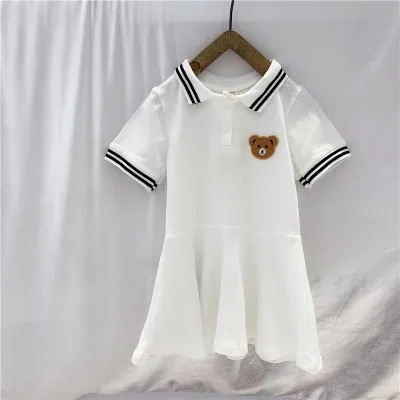 Z08-White- Летнее платье для девочек; Новинка г.; детская одежда; платья без рукавов для девочек; детское платье принцессы средней длины - Цвет: Z08-White-