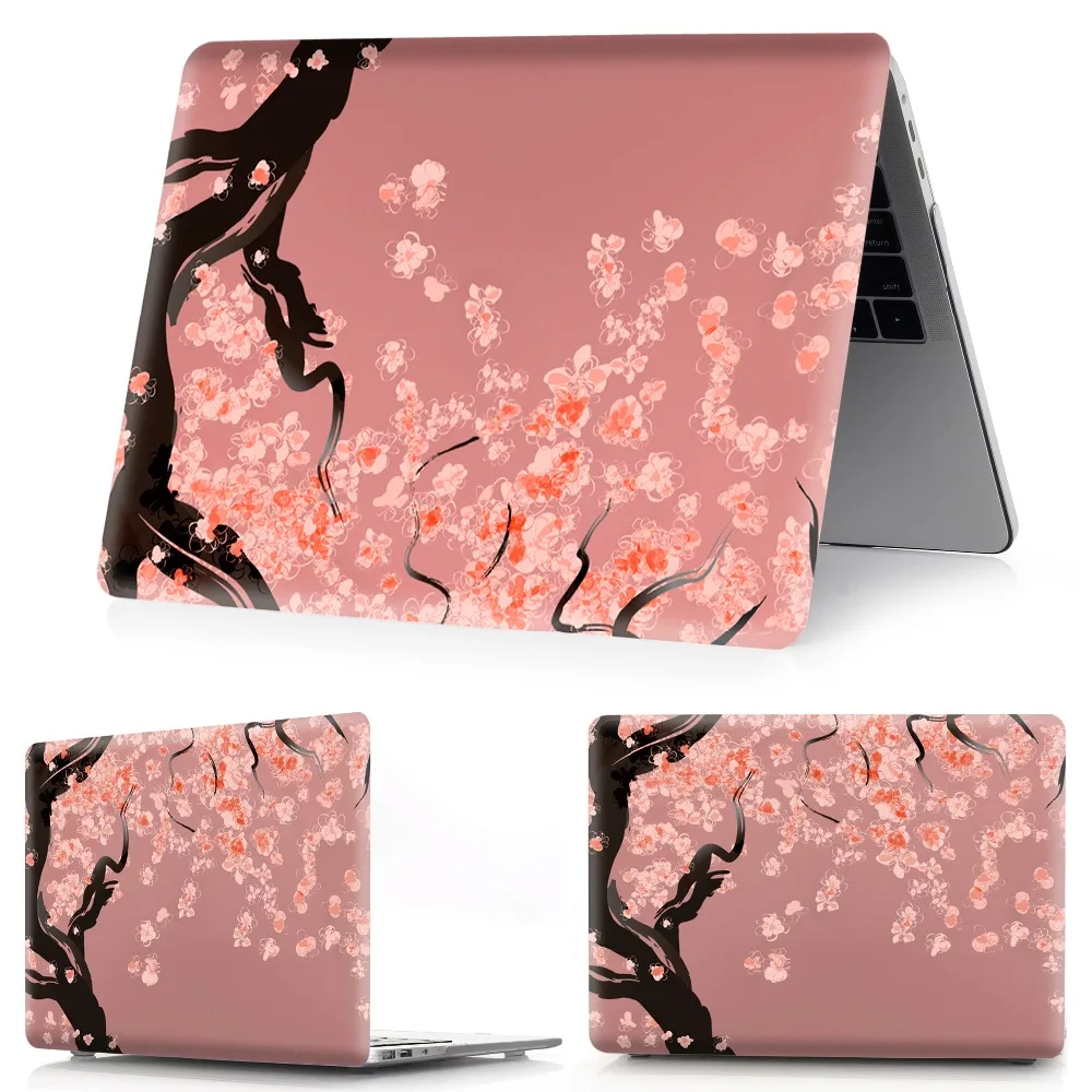 Чехол для ноутбука с цветочным принтом Apple Macbook Air Pro Retina M1 Chip 11 12 13 15 16 дюймов чехол