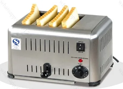 Коммерческий тостер из нержавеющей стали с 4 ломтиками для хлеба|toaster small|toaster