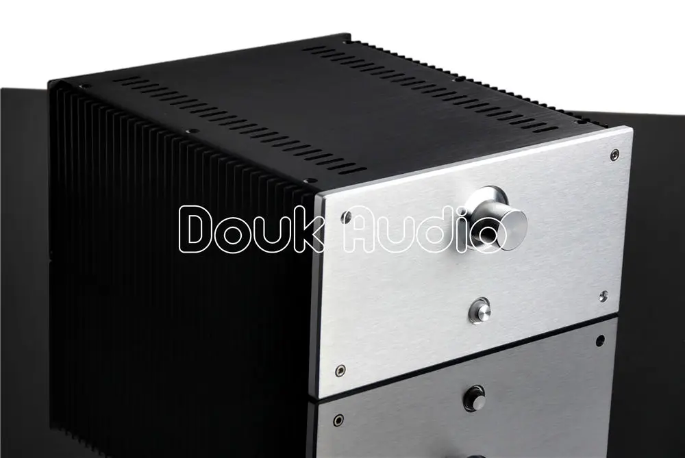 Douk аудио W240* H120* D271mm цельное алюминиевое шасси класса A усилитель мощности чехол hd69. коробка