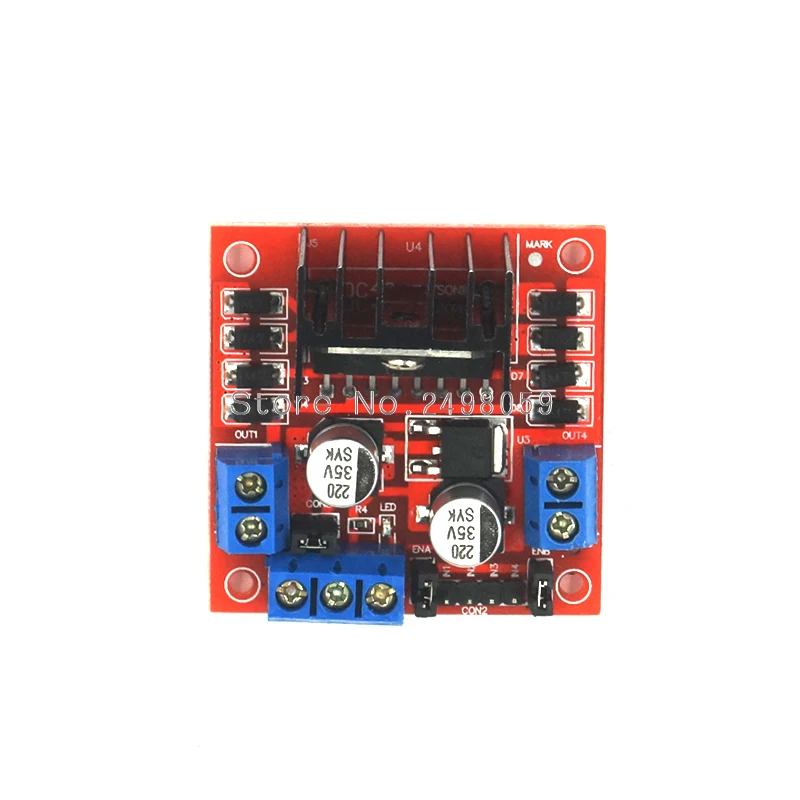 Новый двойной H Мост DC шаговый двигатель контроллер платы модуля L298N постоянного