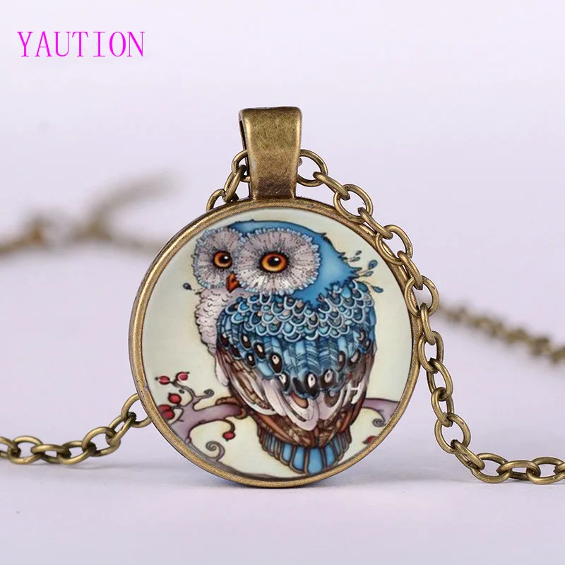 Женское ожерелье с подвеской в виде совы 3 цвета|fashion necklace|necklace fashionnecklace wholesale |