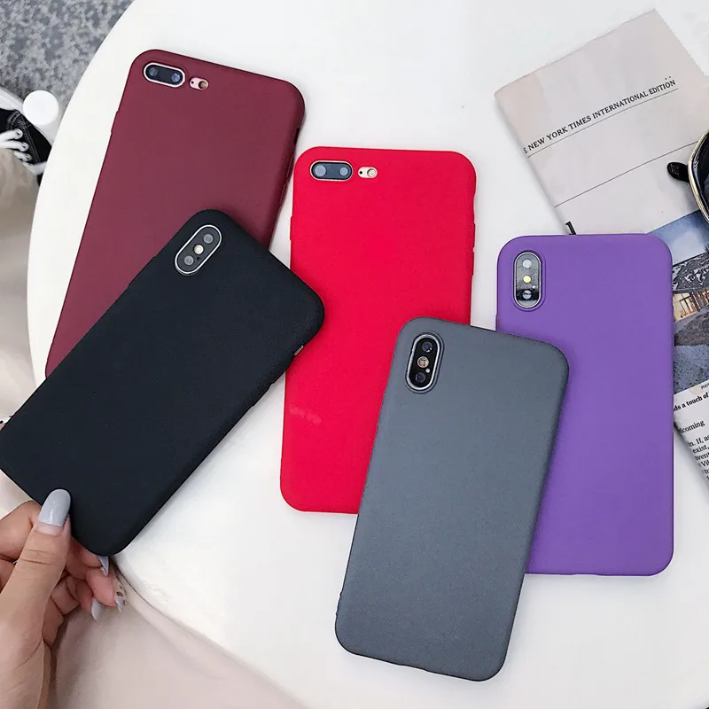 Силиконовый матовый чехол из ТПУ чехол для телефона для samsung Galaxy S10 S9 S8 рlus Lite A6 A7 A8 A9 плюс J2 J4 J6 J8 Pro A750 чехол-накладка