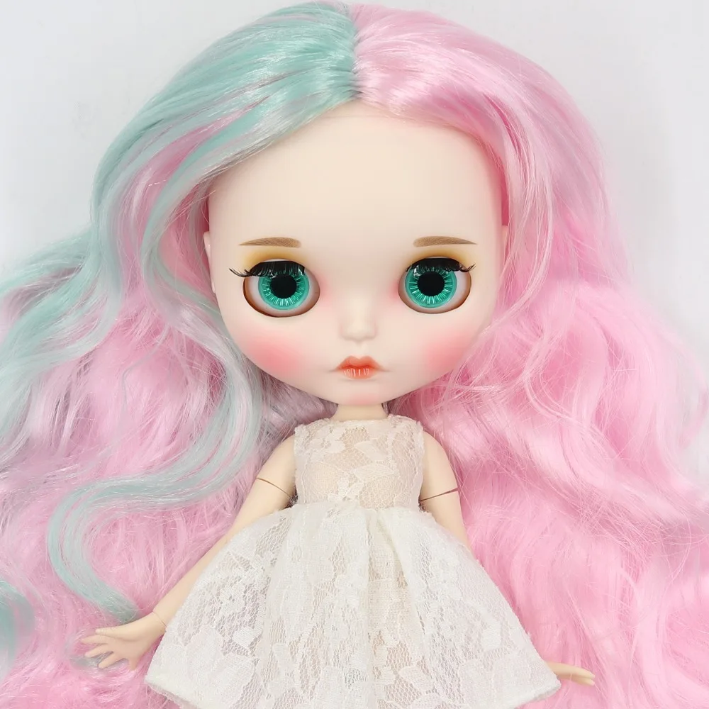 Ледяной DBS Blyth кукла 1/6 bjd белая кожа совместное тело новое матовое лицо резные