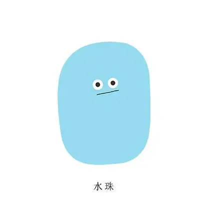 Water Drops 1 шт., листы для заметок, биологический липкий блокнот для заметок, Kawaii, канцелярский материал, наклейки для планировщика, бумага для заметок, 30 листов - Цвет: Water Drops