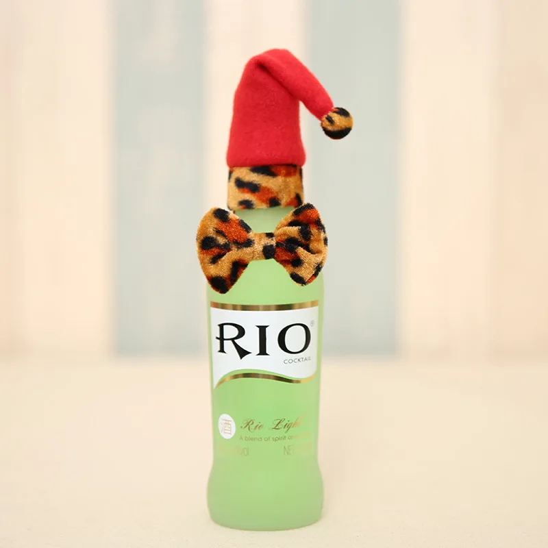 2 шт./лот рождественские шляпы леопардовый галстук-бабочка красное вино