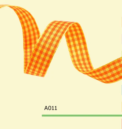 

5/8" Inch 15mm tartan plaid ribbon