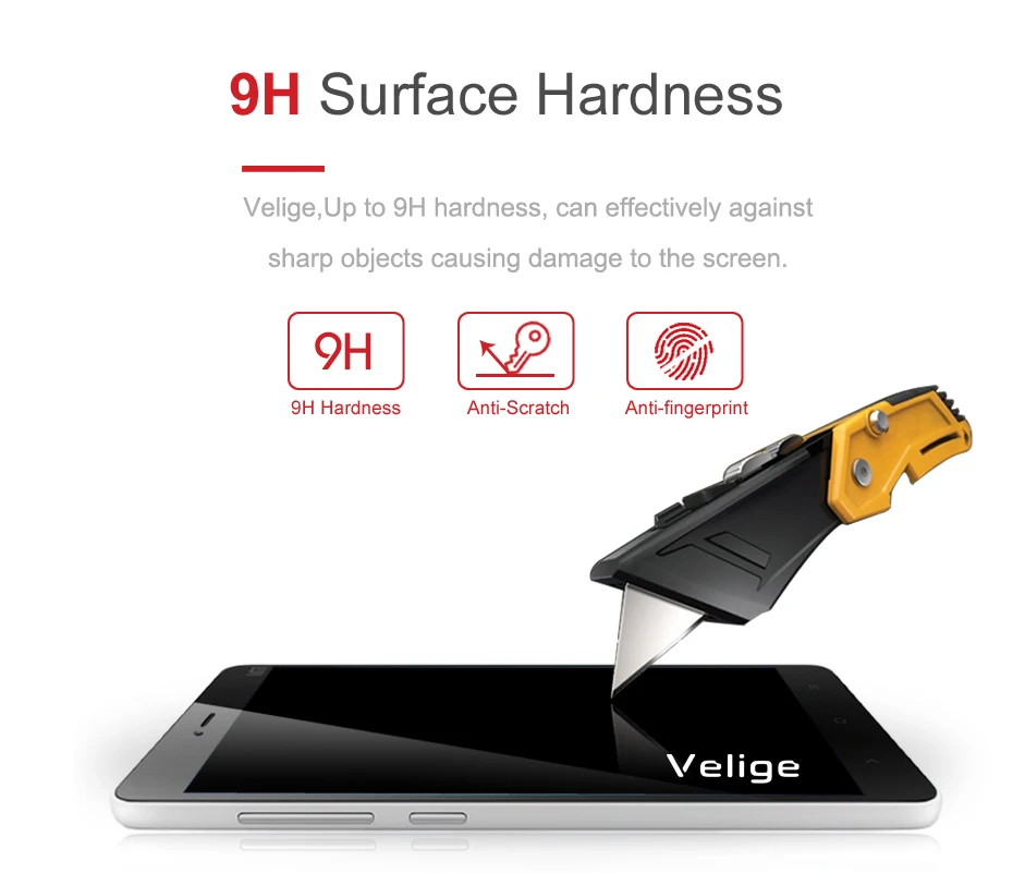 Закаленное стекло Velige 9H для Xiaomi Mi 4C 4S Mi4C Mi4S защита экрана 0 3 мм ультратонкая