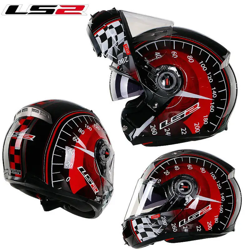 LS2 FF370 флип Pp мотоциклетный шлем с внутренним солнечным щитом capacete ls2 Authority модульный Мужской Женский шлем Casco Moto - Цвет: 16