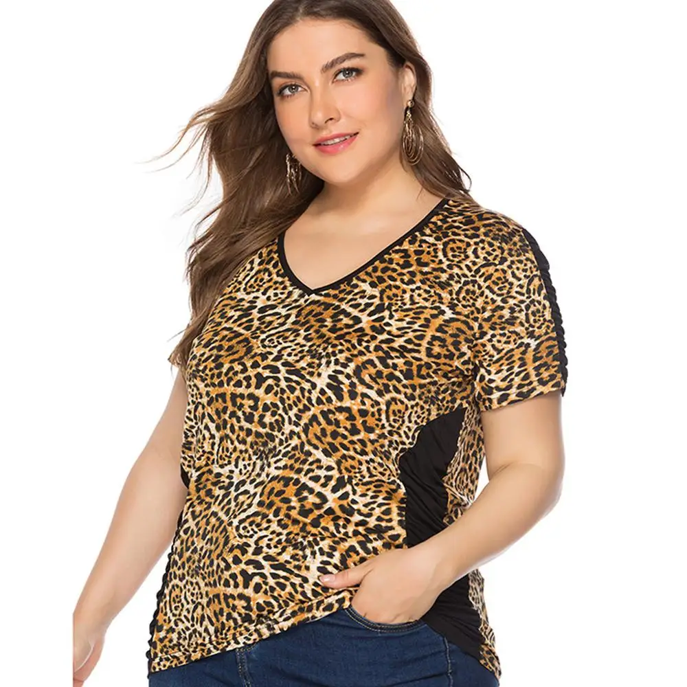 Сексуальная Женская футболка большого размера с коротким рукавом Харадзюку