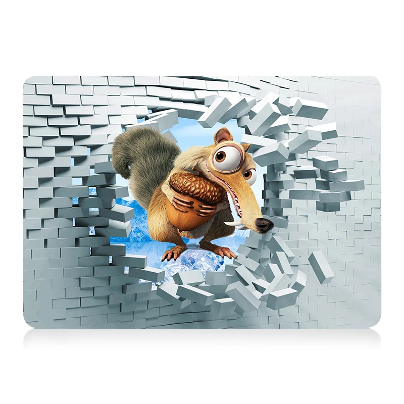 MTT 3D Настенный Чехол для ноутбука Macbook Air 11 13 Pro retina 13 15 с сенсорной панелью для mac book 12 дюймов чехол для ноутбука