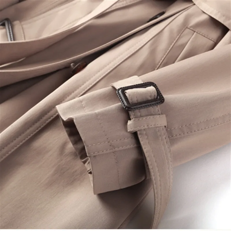 2019 корейский длинный Тренч Женский Повседневный Классический двубортный