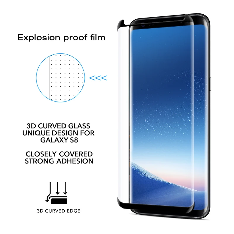 Защитная пленка для экрана samsung Galaxy S8 plus S9 Plus полностью изогнутая камеры