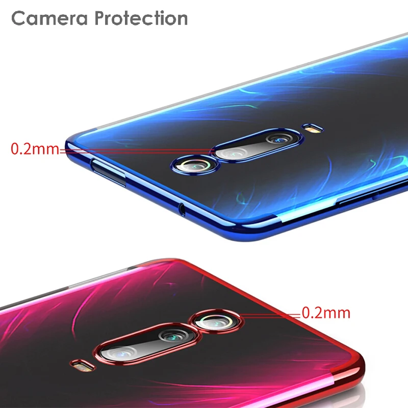 CHYI чехол для xiaomi 9T pro Global Plating мягкий прозрачный черный redmi k20 противоударный mi 9t Coque