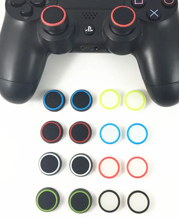 16 шт. цветные силиконовые аналоговые колпачки для джойстика Sony PS4 Dualshock Slim Pro Xbox one