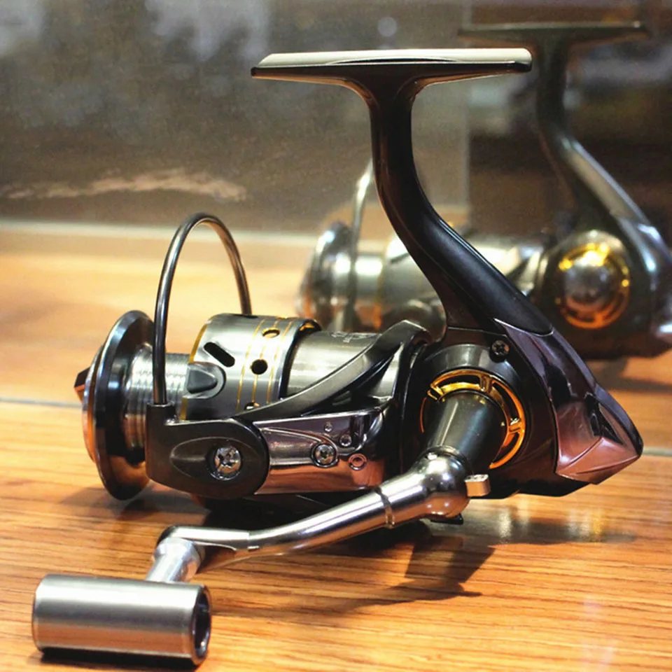 

New 12+1 BB Spinning Reel Fishing Quality Coil Metal Spool Fishing Reels 5.2:1
