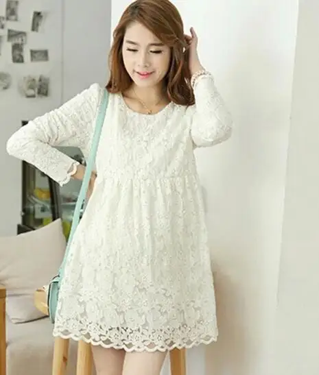 2017 летняя одежда для беременных Топы кружевное платье женщин Одежда свободного