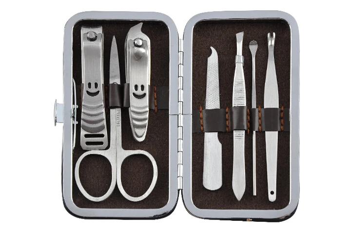 7 шт персональный маникюрный набор ногтей клипплс пилка уход за ушами дорожные