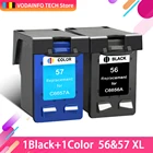 Замена QSYRAINBOW чернильные картриджи для HP 56 57 для принтера Deskjet F4180 5150 450CI 5550 5650 9650 PSC 1315 2110