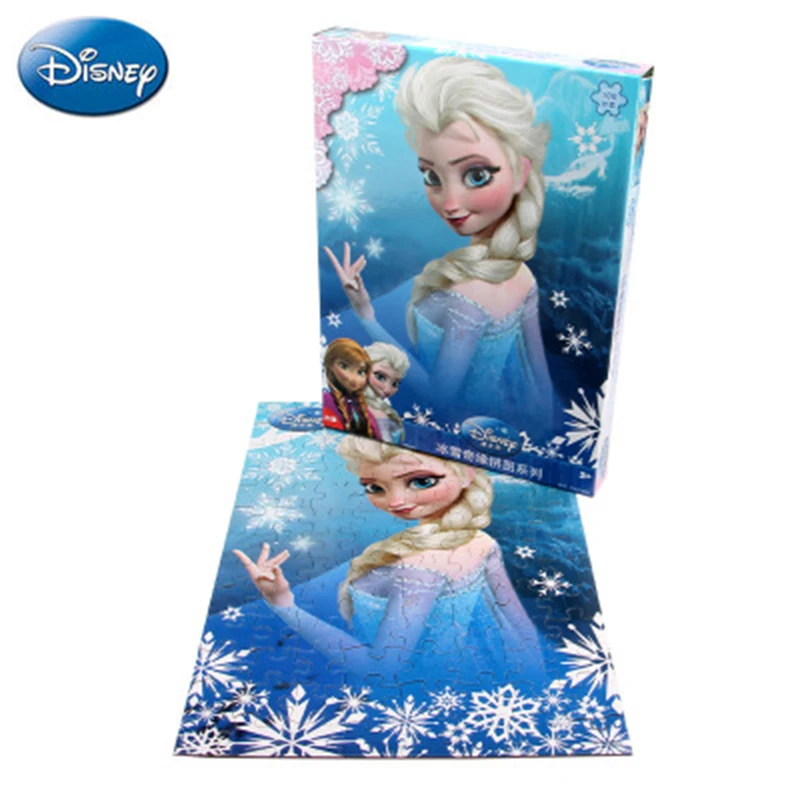 Disney princess frozen toys для детей 100 пазлов игрушки девочек 5 стилей детская игра