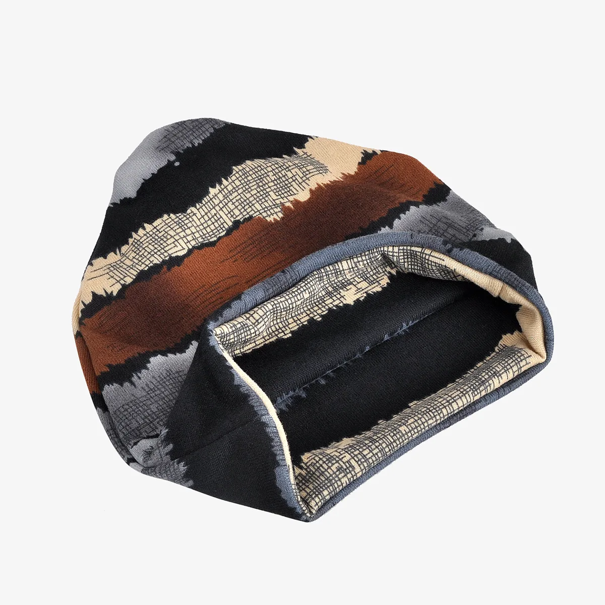 PXNDX 2018 новый осень зимняя шапка мода полосатый unisex Skullies шапочки ветрозащитный