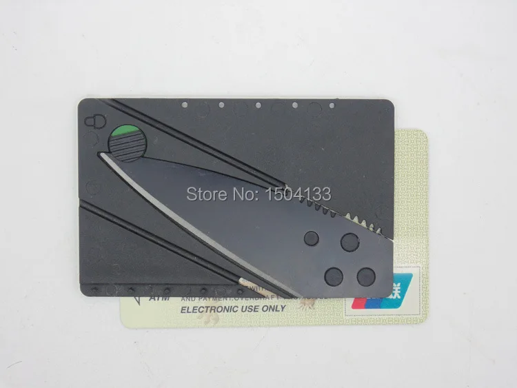 Free Shipping Hot Selling Outdoor Survival Security Camping Blade Logo Pocket Wallet Folding Credit Card Knife | Инструменты