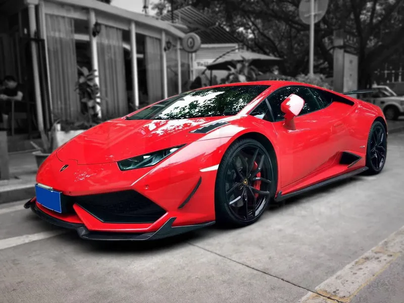 Комплект кузова из углеродного волокна подходит для 14-16 Huracan LP610-4 Revo RZ автомобильный тюнинг-пакет Передняя Губы боковые юбки задний диффузор GT Крыло вентиляционные отверстия