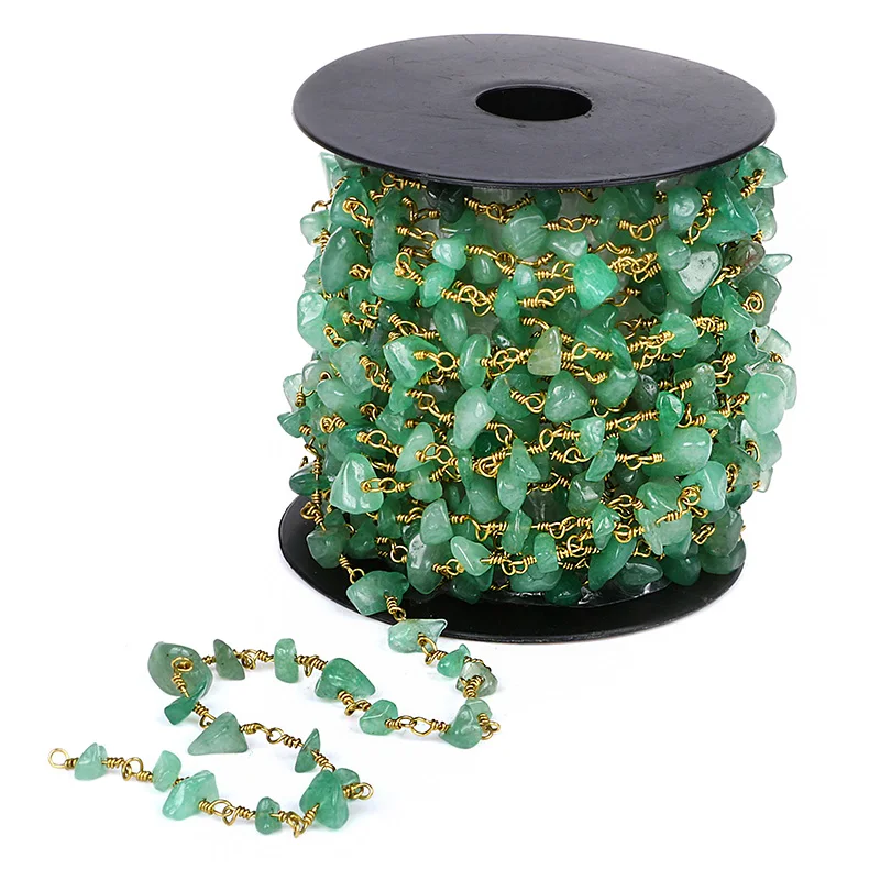 DIY позолоченный медный провод в оболочке авантюрин камушки бусинки Rondelle бусины