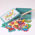 Детские развивающие игрушки игра рыбалка морской биологический познание магнитные игрушки набор детей Подарки