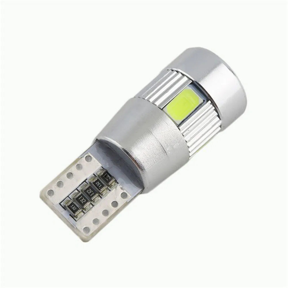 1 шт. T10 6SMD 5630 автомобильный светильник HID Белый W5W 6 SMD Автомобильный светодиодный