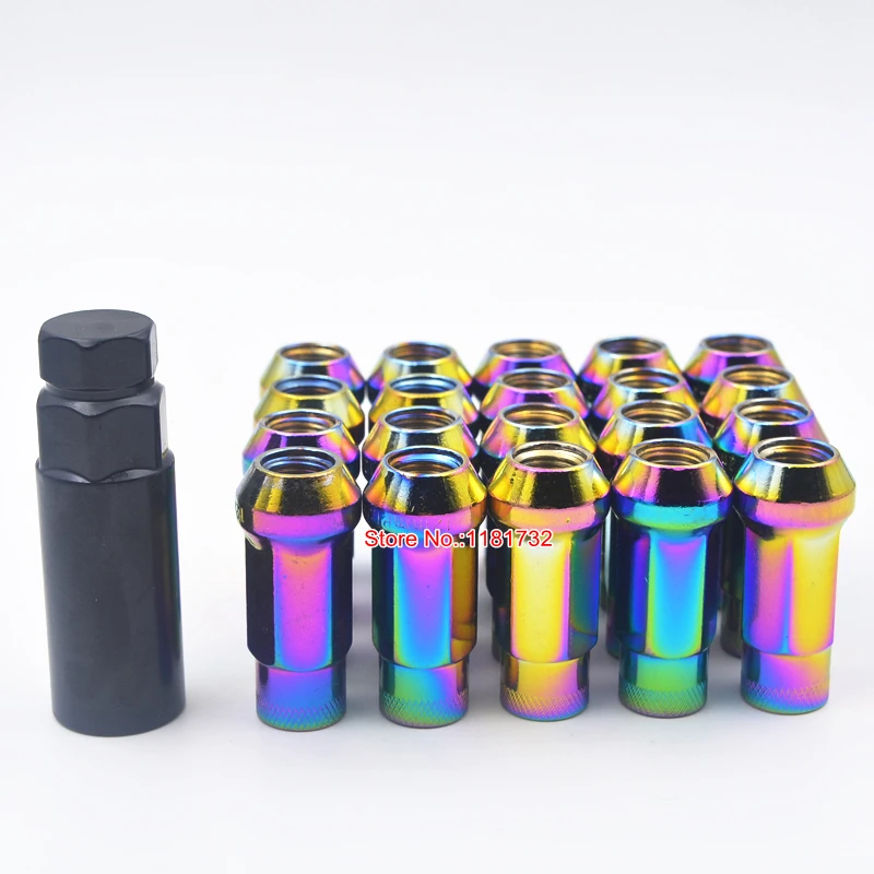 Neo Chrome M12 X 1 5 стальные гайки Muteki SR48 для Honda Toyota|lug nuts|m12 x 1.5neo chrome |