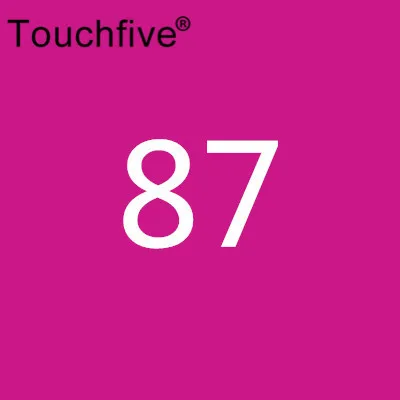 87 TOUCHFIVE дополнительный цвет двойная головка художественные маркеры Кисть ручка на спиртовой основе эскизные маркеры манга ручки для рисования товары для рукоделия - Цвет: 87