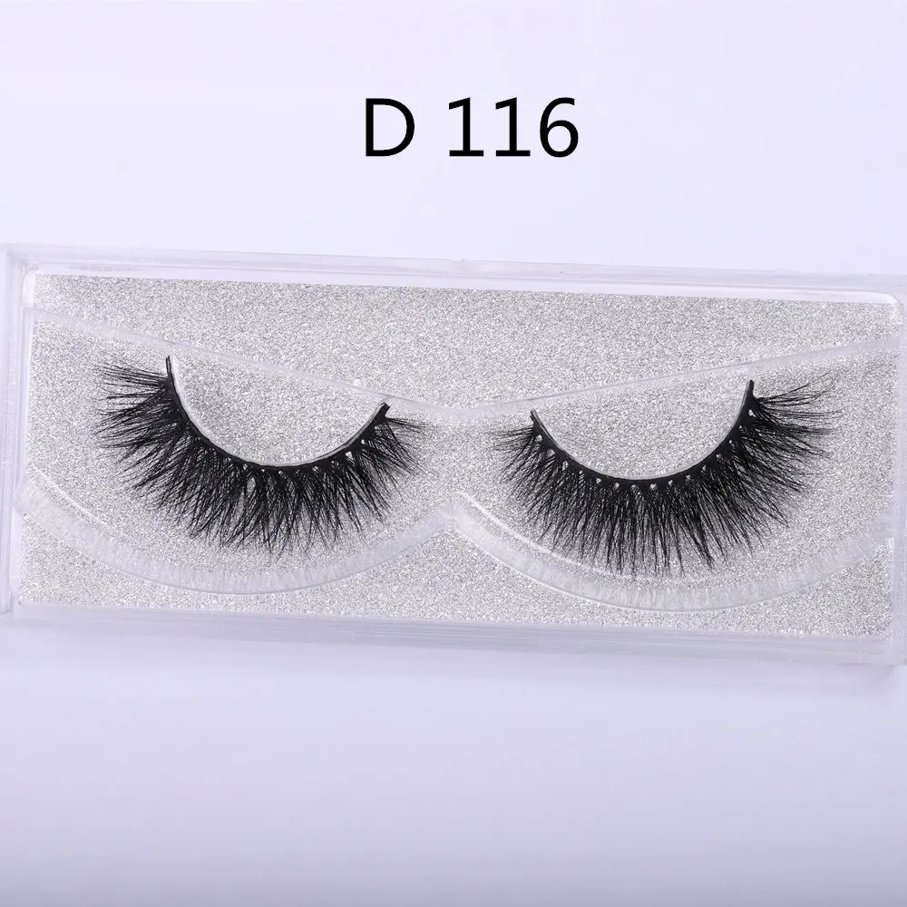 D116 WOWANGEL, норковые ресницы, 3D ресницы, толстые, ручная работа, ресницы, полная полоска, поддельные, Maquiagem, бесплатно, Роскошные, 1 пара, накладные ресницы D104 - Цвет: D116