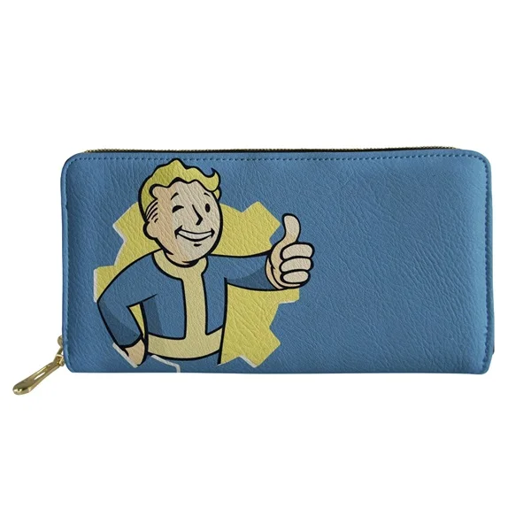 FORUDESIGNS/, кошелек с принтом Fallout, длинный, из искусственной кожи, женский, мужской, брендовый, на молнии, большой клатч, кошелек, модный, водонепроницаемый, сумки для карт - Цвет: HM060Z21