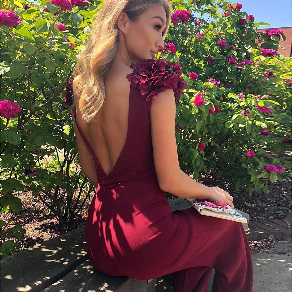 Знаменитый Подиум длинный комбинезон женский 2019 Весна и лето сексуальный