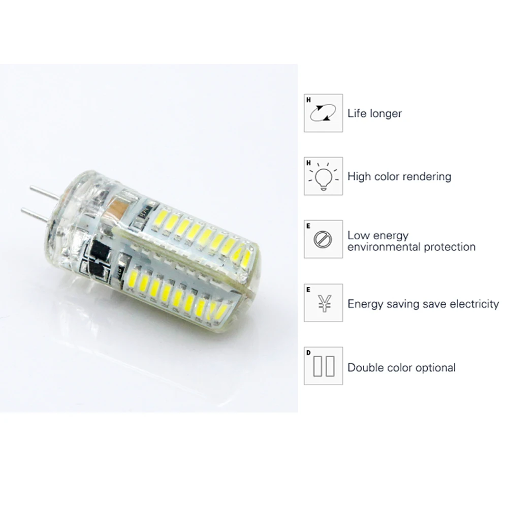 Светодиодная лампа G4 12 В/220 В 1 Вт 3 6 светодиодная 5730 SMD 2835 3014 хрустальные люстры