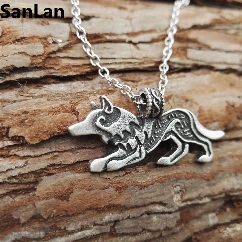 1 шт. Прямая поставка новинка Лидер продаж модное ожерелье унисекс с волком и