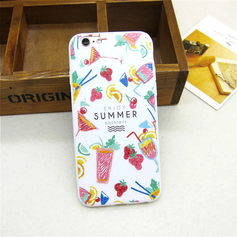 Горячая Продажа Мягкий ТПУ Милый Фри Мороженого Задней Обложки для Apple iPhone 5 5s SE