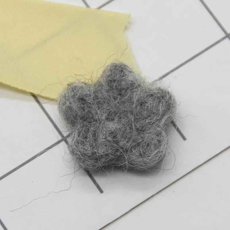 gray 50 шт. Пентагон шерстяной войлок музыка готовой ручной брошь костюмы Декоративные материал DIY серьги волос Accessoriesn - Цвет: gray