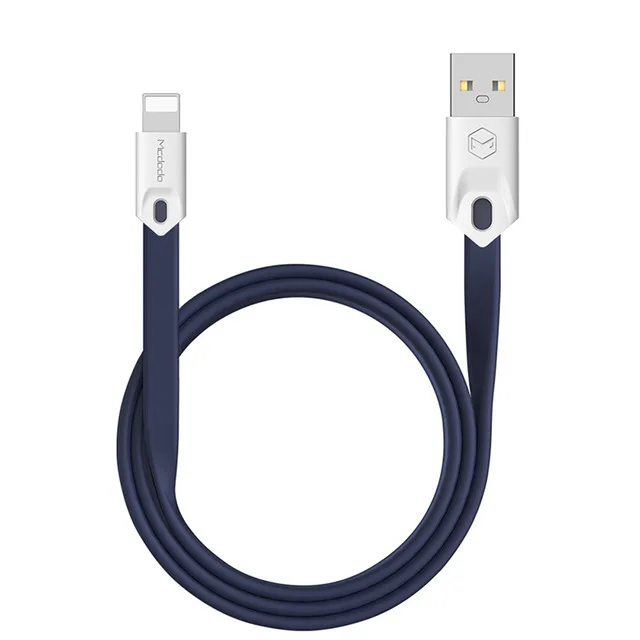 Синий Usb-кабель MCDODO для iPhone X XS MAX XR 8 6 5 6s S plus, шнур для быстрой зарядки мобильного телефона, usb-кабель для передачи данных для iPhone - Цвет: Синий