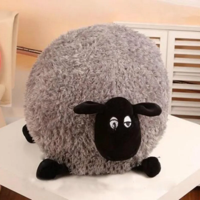 Белые/серые Плюшевые игрушки животные милая мягкая набивная кукла овечка