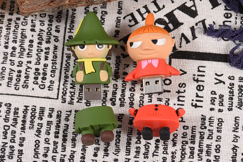 JASTER USB 2,0, флеш-накопитель, 64 ГБ, 32 ГБ, 16 ГБ, 8 ГБ, 4 Гб, мультяшная карта памяти Moomin Valley, милая маленькая My/Snufkin, usb флеш-накопитель