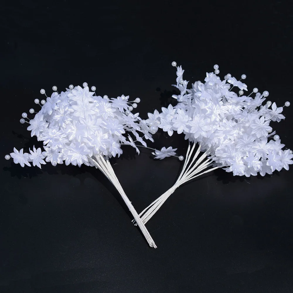 10 шт. Искусственные цветы цепочка с жемчужными бусинами гирлянда Свадебная