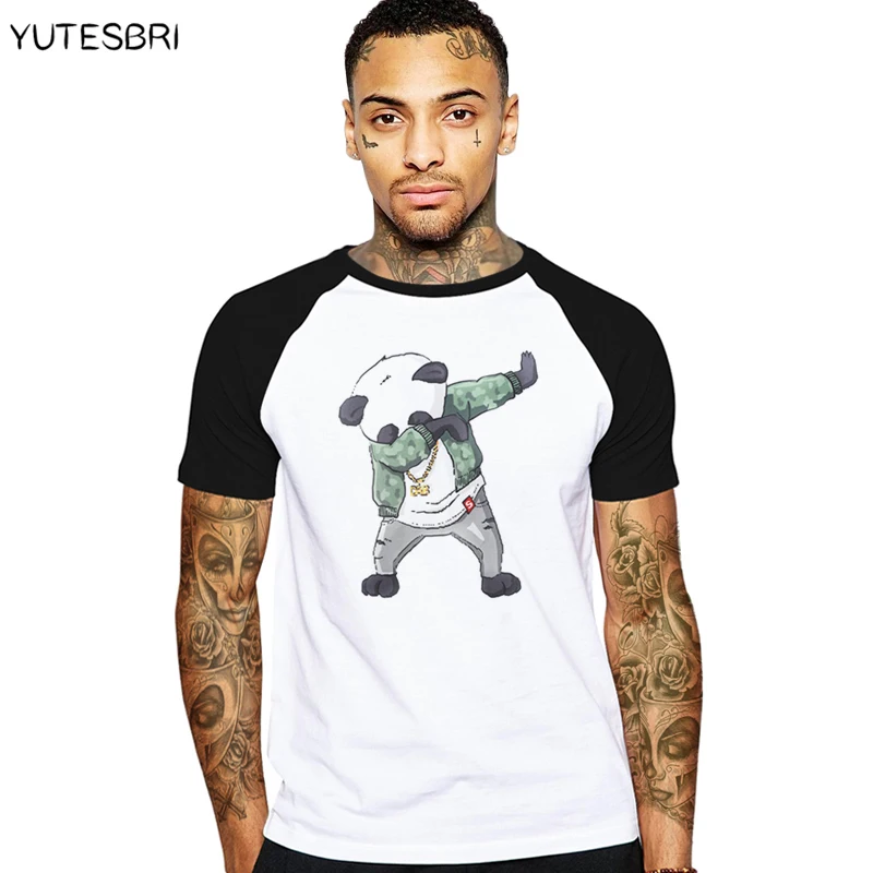 Мужская футболка с единорогом/пандой/Сон Гоку даб Swag летняя забавным дизайном