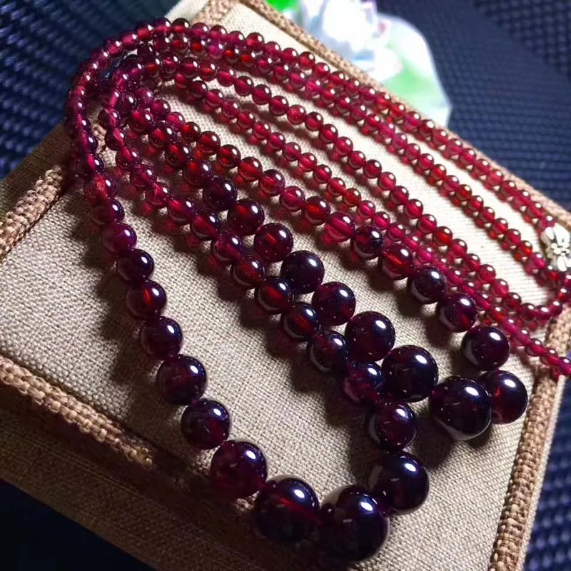 Гранатово-красный камень круглый 4-11 мм ожерелье 18 &quotFPPJ оптовая продажа бусины