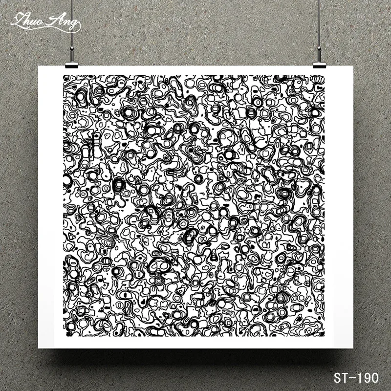 Fish Scale Design Clear Stamp for Scrapbooking Rubber Seal Paper Craft Stamps Card Making | Дом и сад